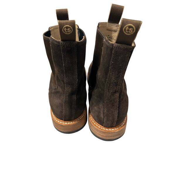 Taylor Stitch The Ranch Boot Chelsea Dark Brown Suede Men’s Size 13D main image 5